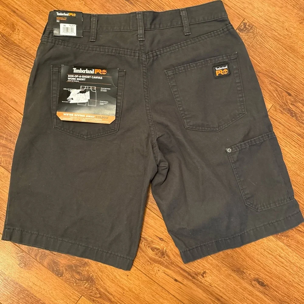 SET of 2 Timberland PRO Men's Cargo Shorts. Both size 32. Gun Metal/ Dark Wheat - Picture 8 of 13